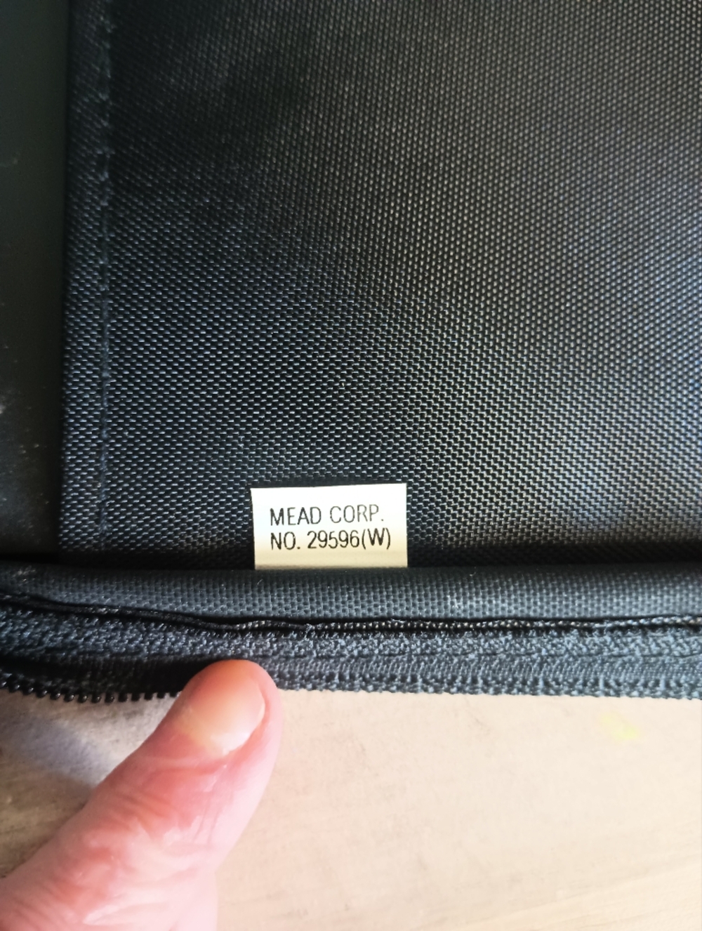 Vtg Mead Harley Davidson Trapper Keeper Binder Organizer Studded Leather 90s - Picture 12 of 14